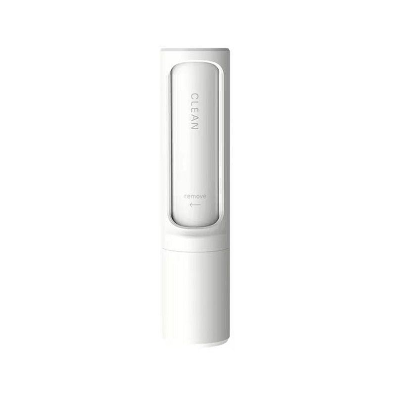 2-1 Reusable Pet Hair Remover Brush Lint Roller Portable Effective Self Cleaning Tool for Cat Dog Fur Hair Dust Removal Brush — White